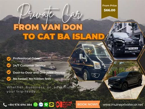 Van Don to Cat Ba Island Private Car