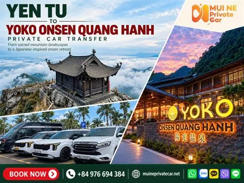 Yen Tu to Yoko Onsen Quang Hanh Private Car