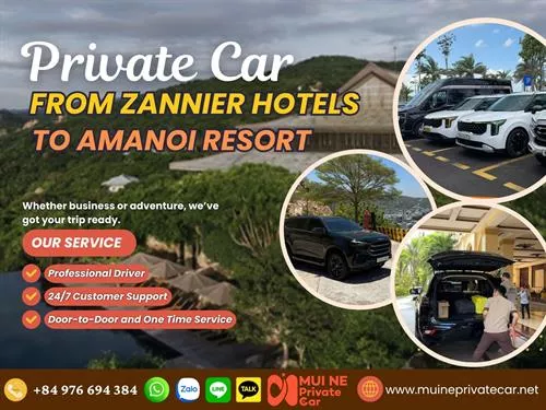 Zannier Hotels Bai San Ho to Amanoi Resort Vinh Hy Private Car