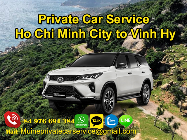 Private Car From Ho Chi Minh City to Vinh Hy