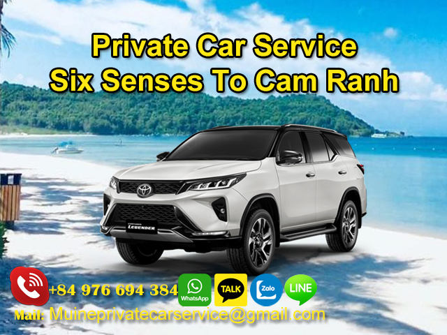 Private car from Six Senses to Cam Ranh