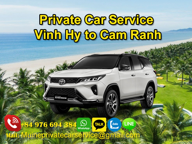 Private Car From Vinh Hy to Cam Ranh 