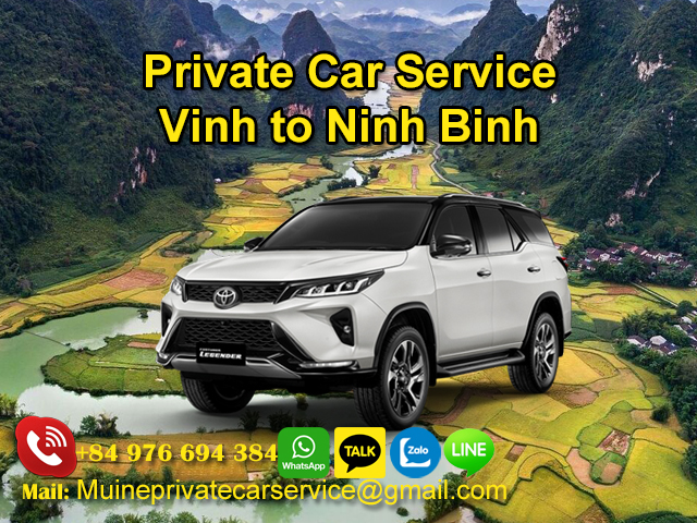 Private Car From Vinh to Ninh Binh