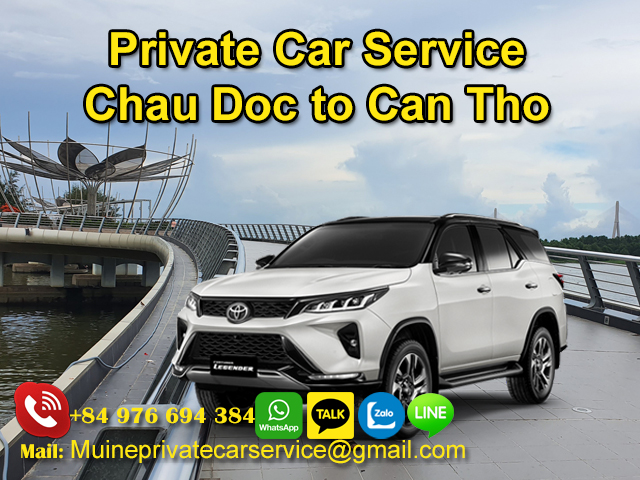 Private car Chau Doc to Can Tho via QL91