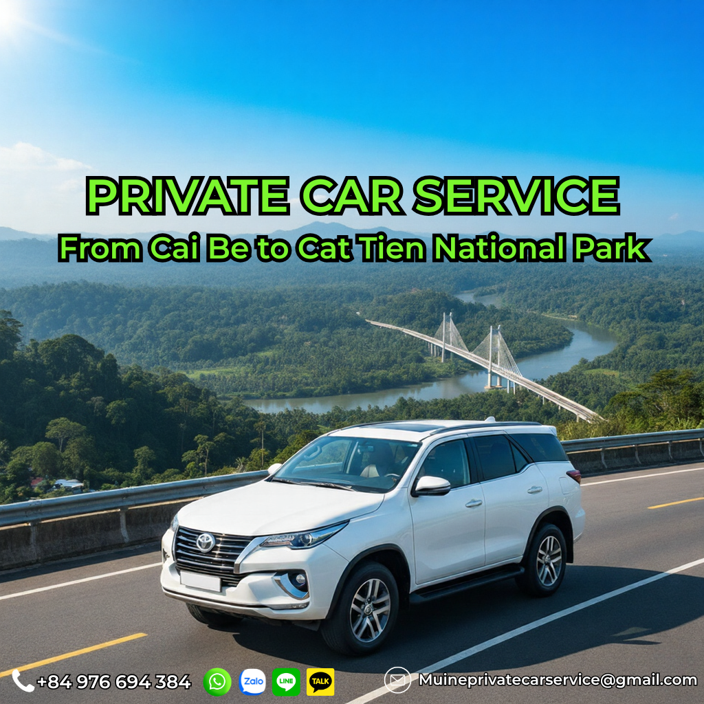 Private car Cai Be to Cat Tien National Park