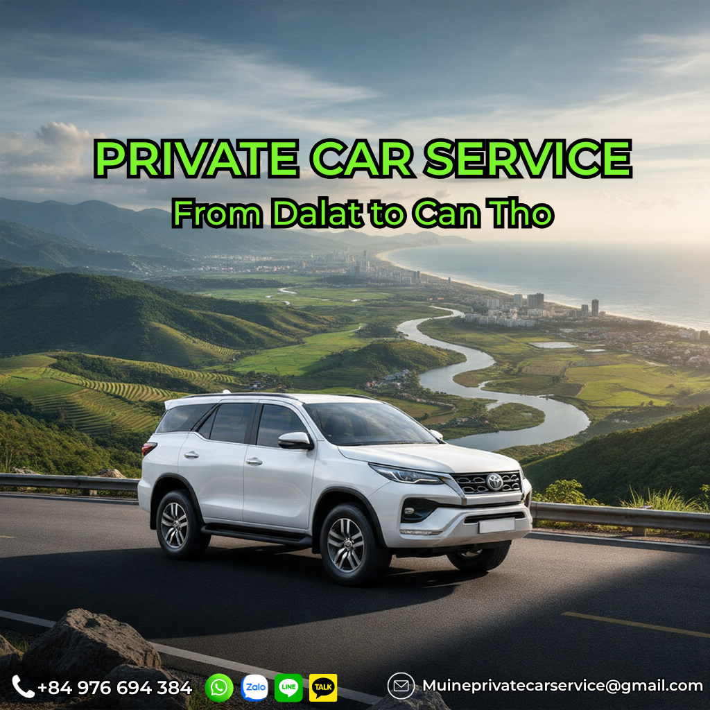 Private car Dalat to Can Tho
