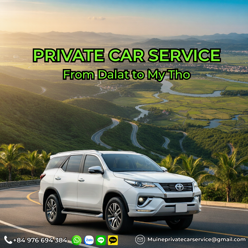 Private car Dalat to My Tho