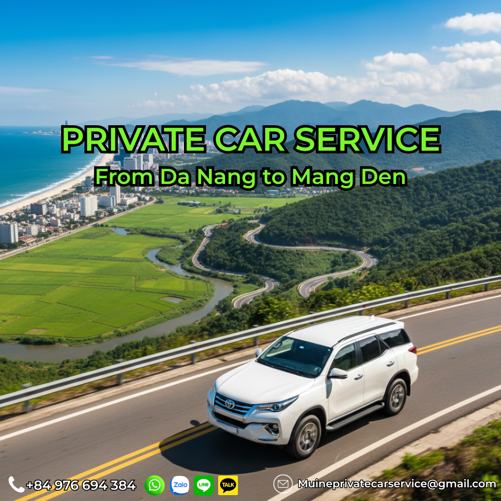 Private car Da Nang to Mang Den