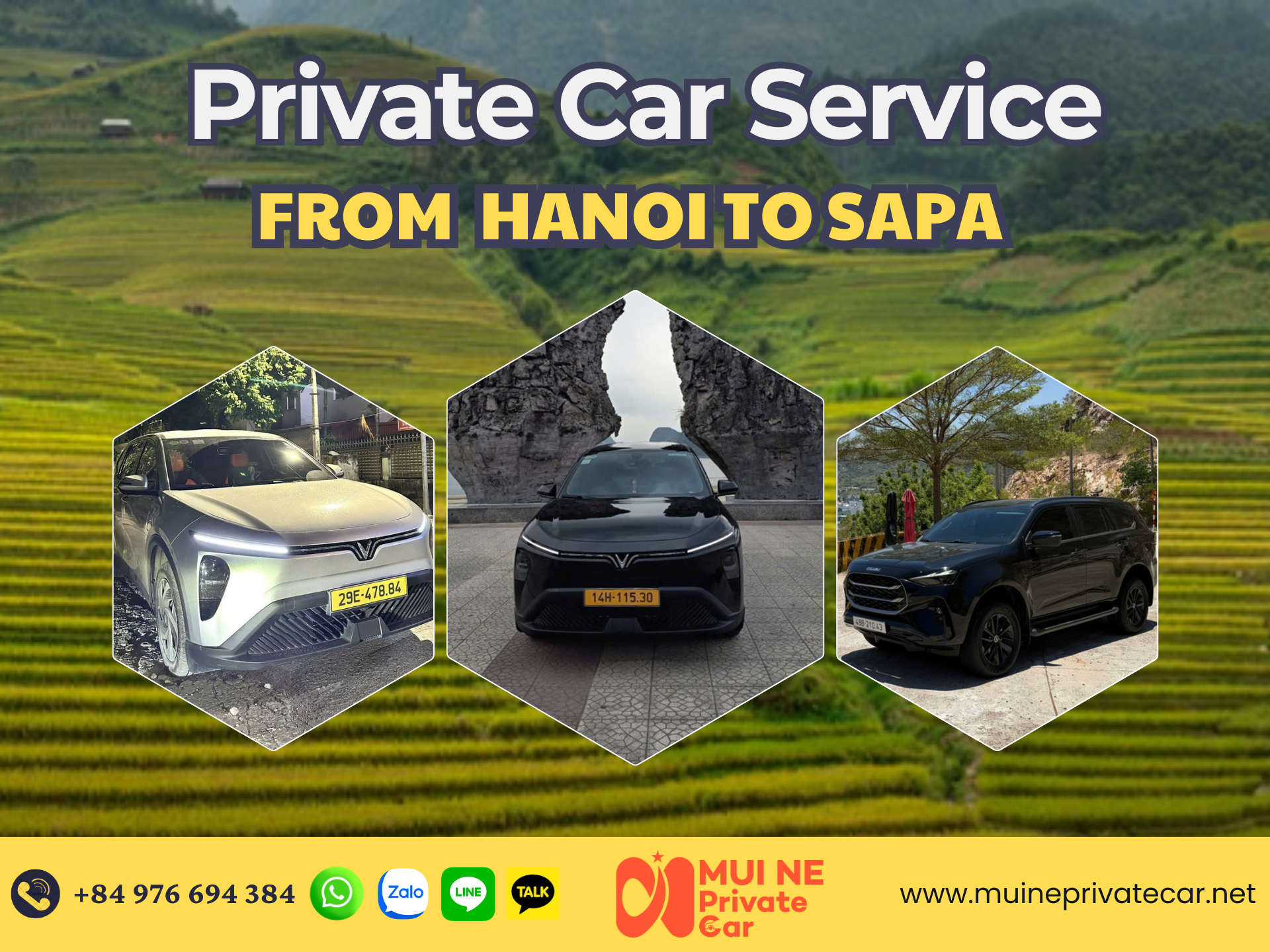Hanoi to Sapa Private Car Transfer - Mui Ne Private Car
