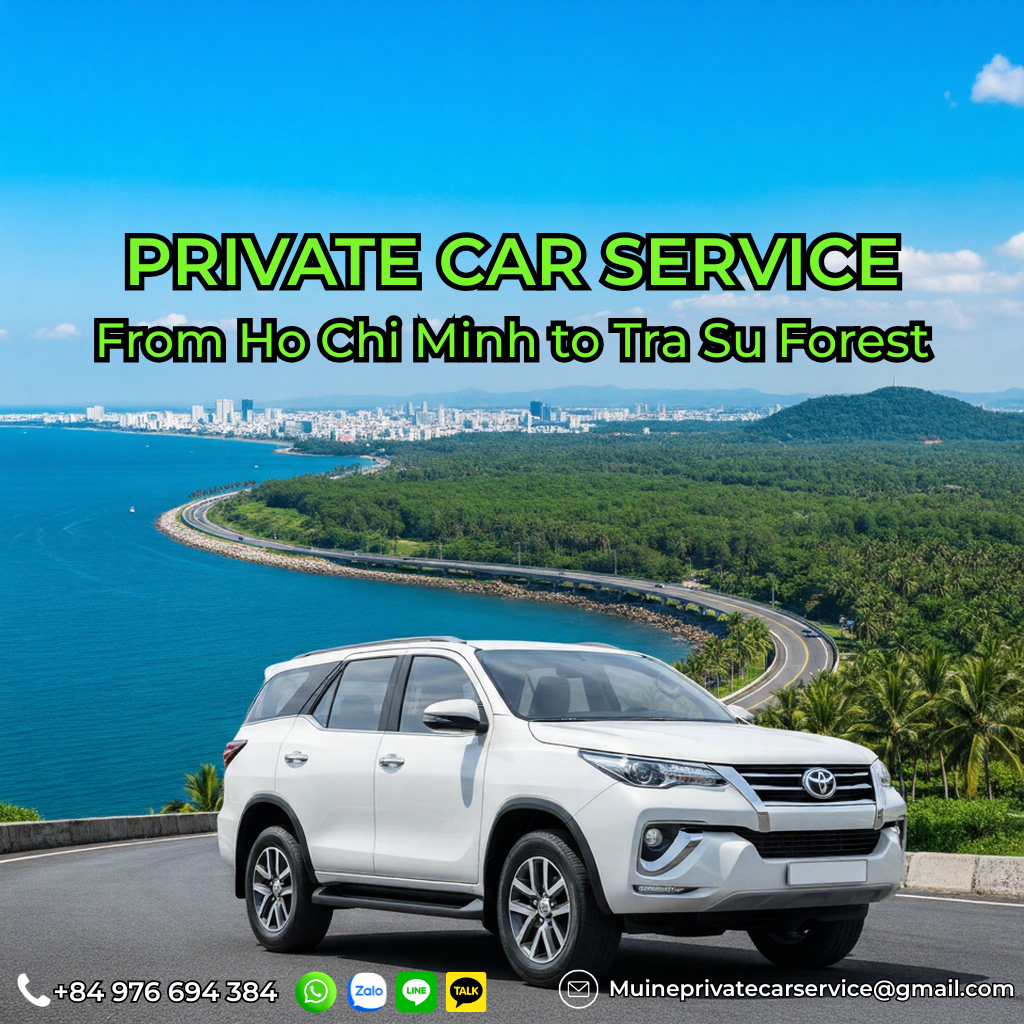 Private car Ho Chi Minh to Tra Su Forest
