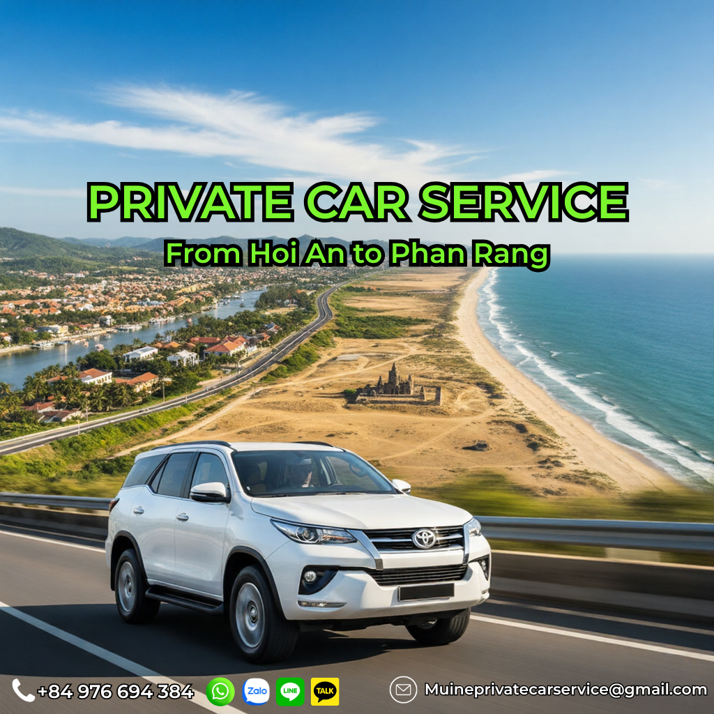 Private car Hoi An to Phan Rang