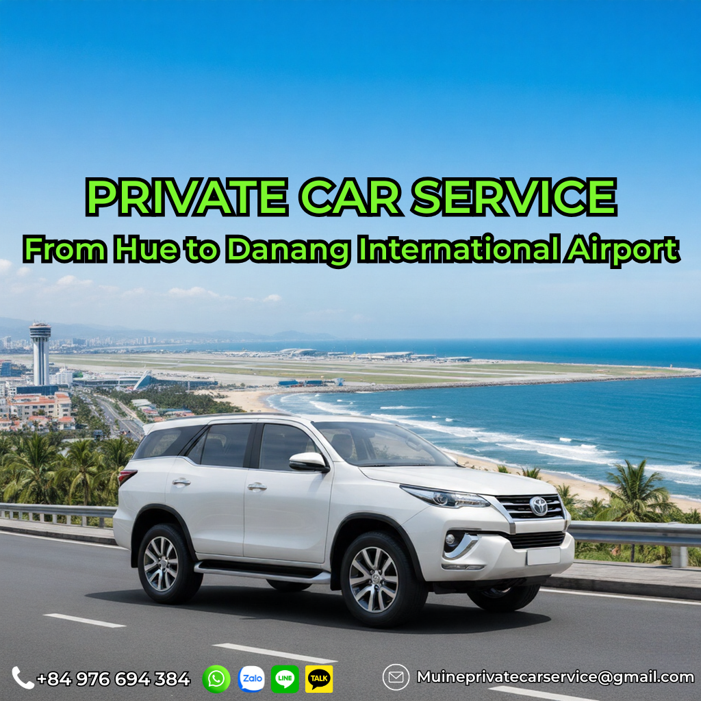 Private car Hue to Da Nang Airport