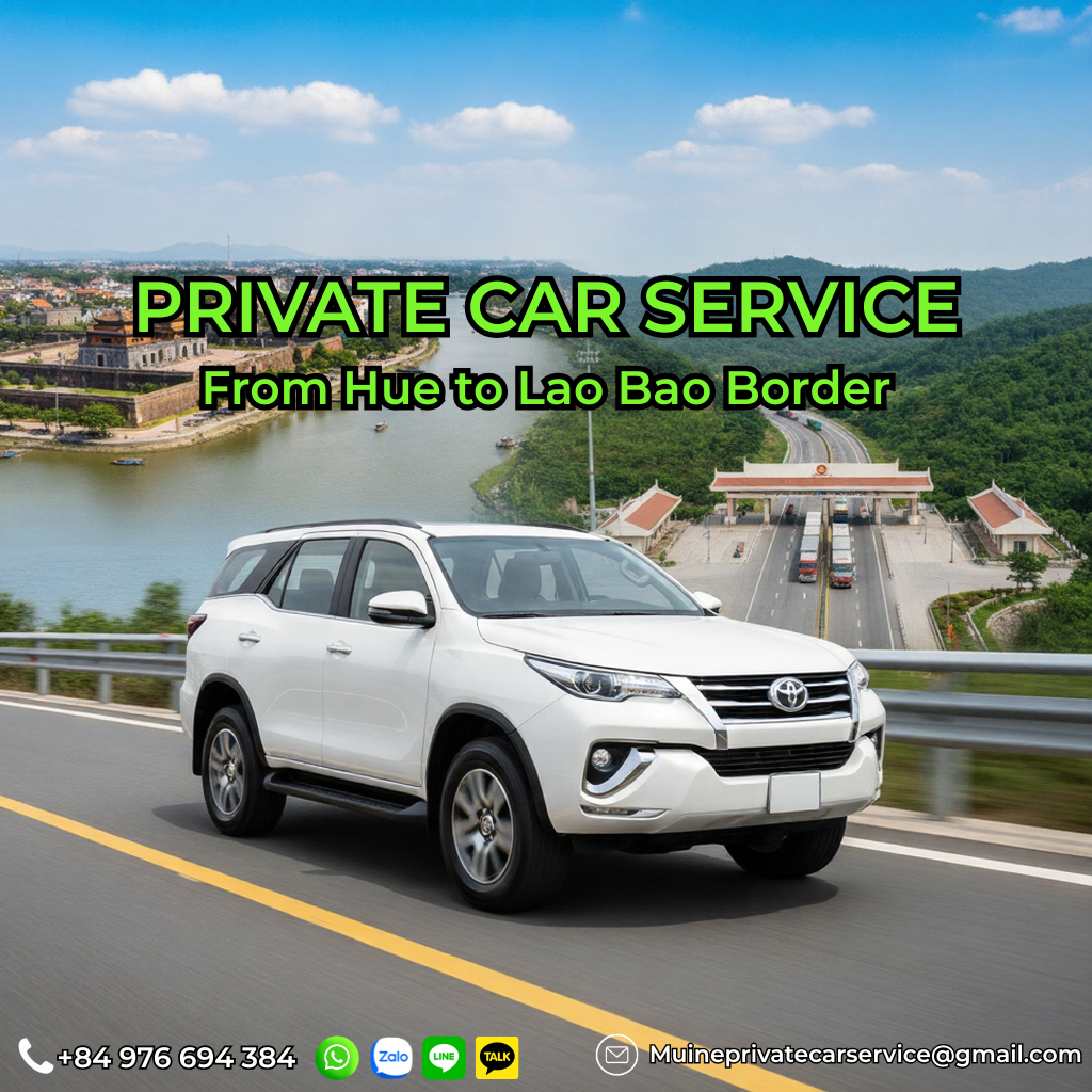 Private car Hue to Lao Bao Border
