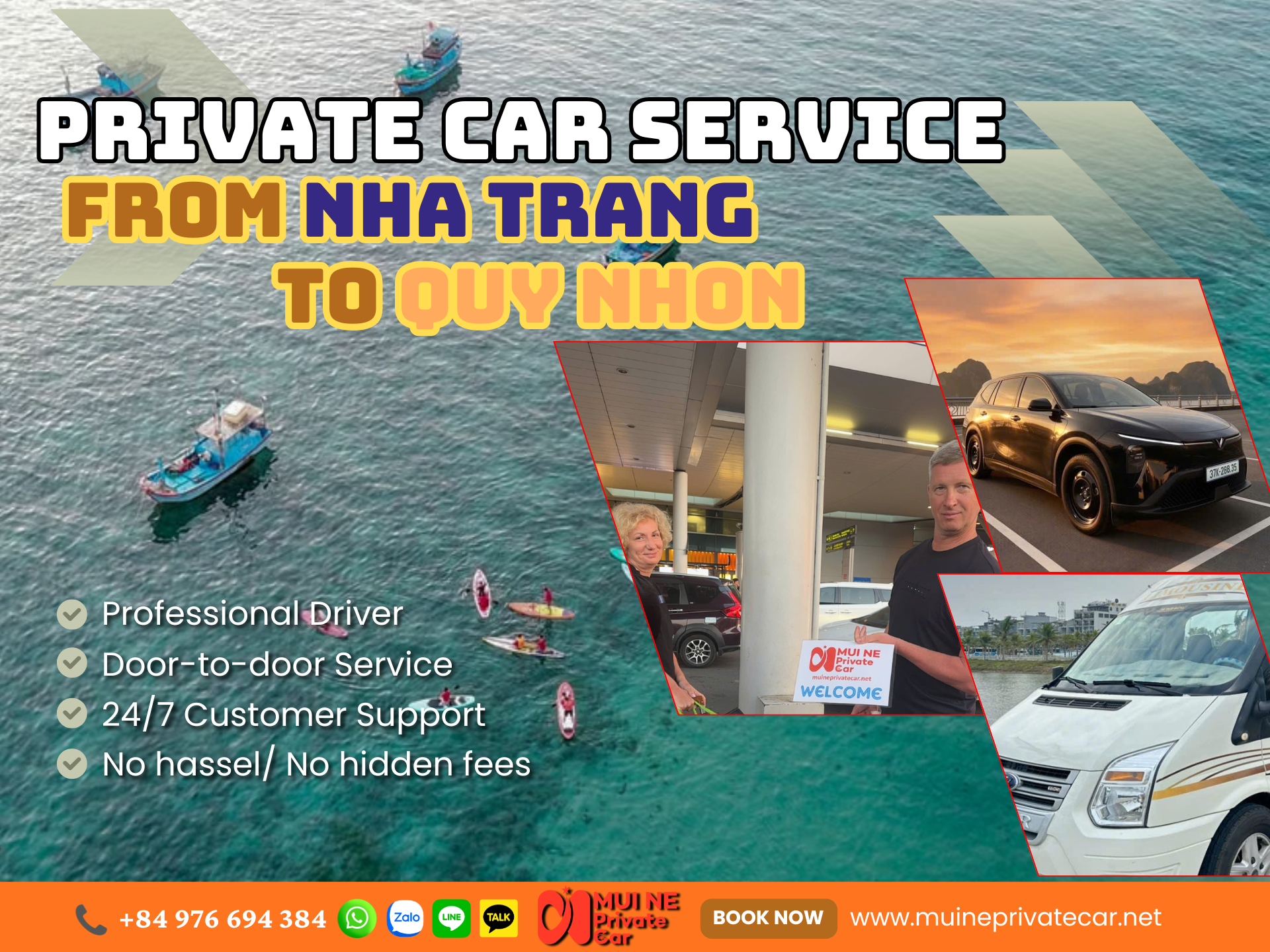 Nha Trang to Quy Nhon Private Car Transfer - Mui Ne Private Car