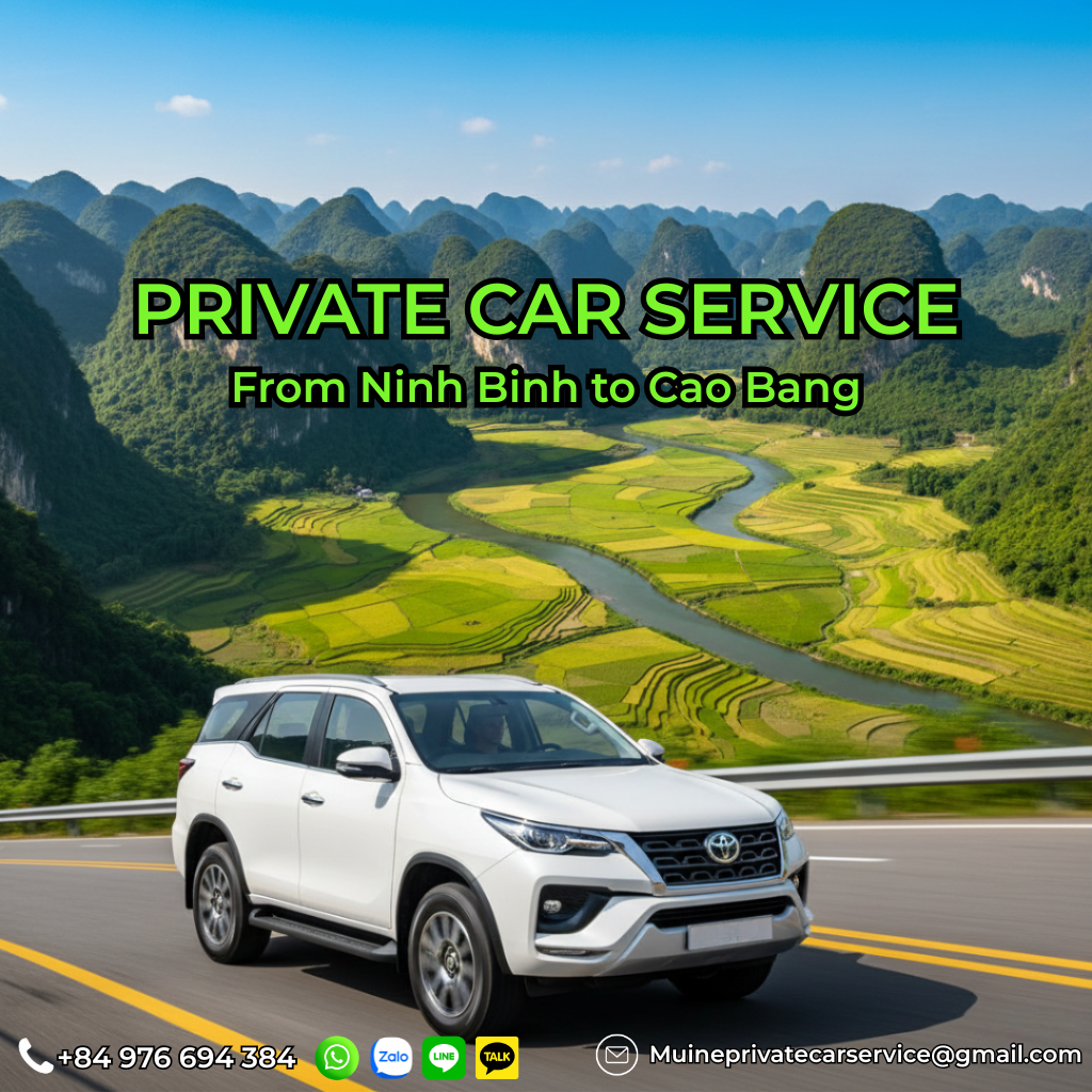 Private car Ninh Binh to Cao Bang