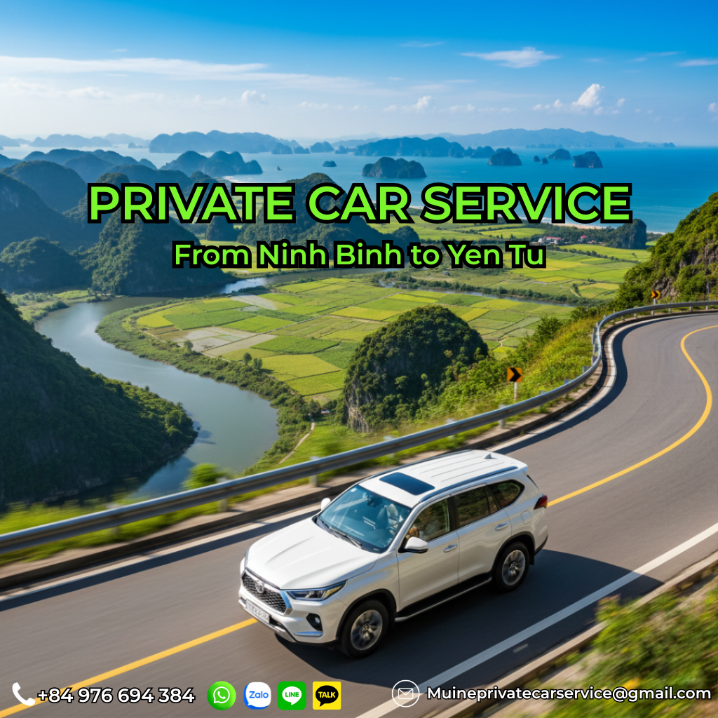 Private car Ninh Binh to Yen Tu