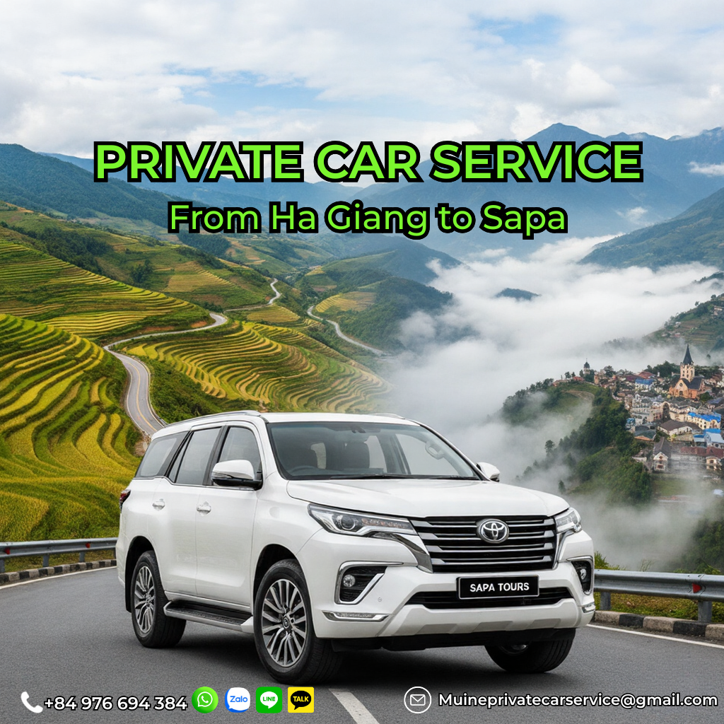 Private car Cat Ba Island to Sapa
