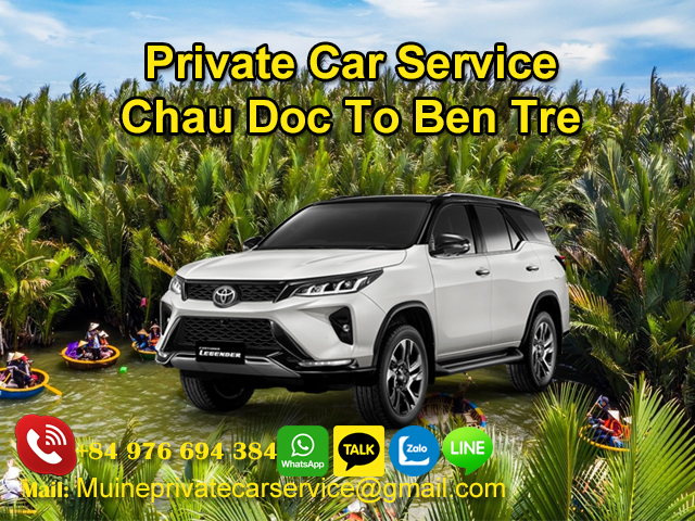 Private Car From Chau Doc To Ben Tre