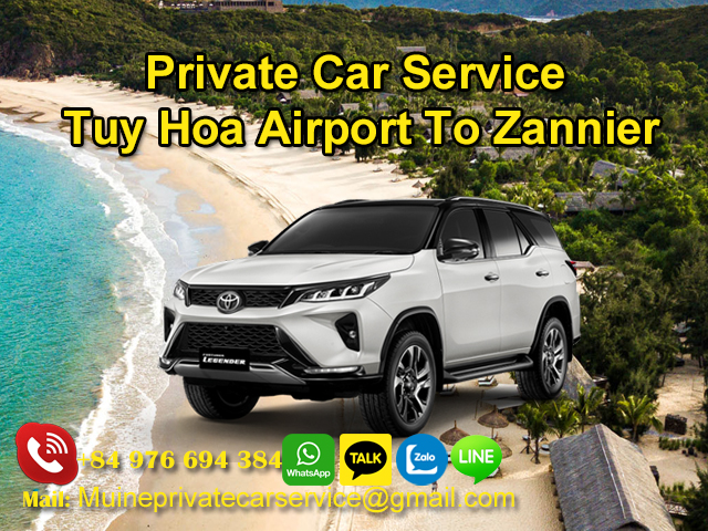 Private Car From Tuy Hoa Airport to Zannier