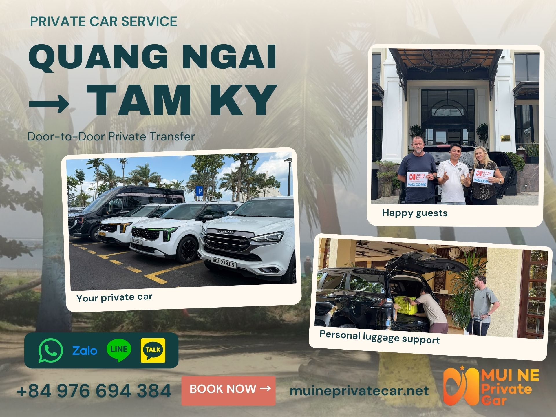 Quang Ngai to Tam Ky Private Car Transfer - Mui Ne Private Car