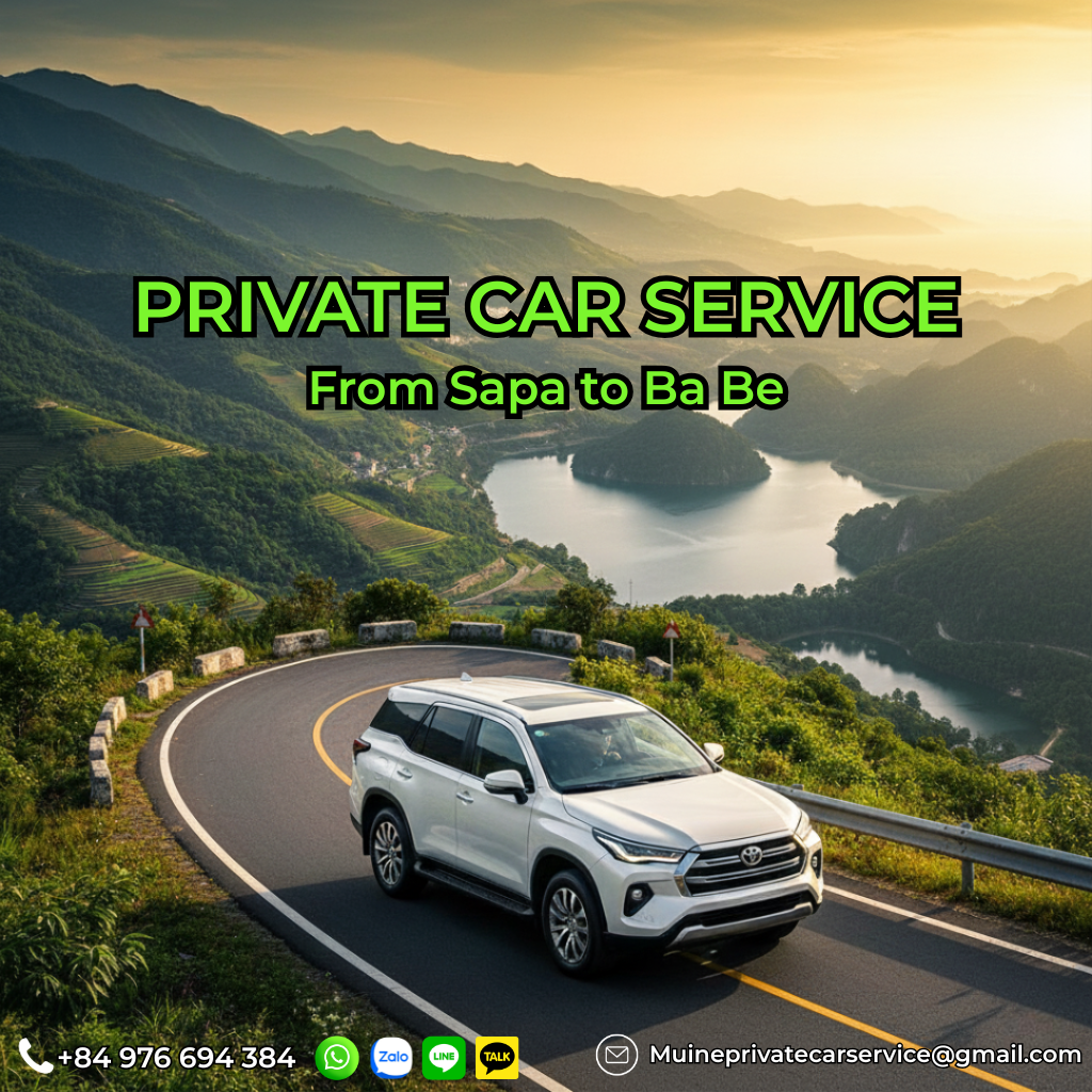 Private car Sapa to Ba Be Lake