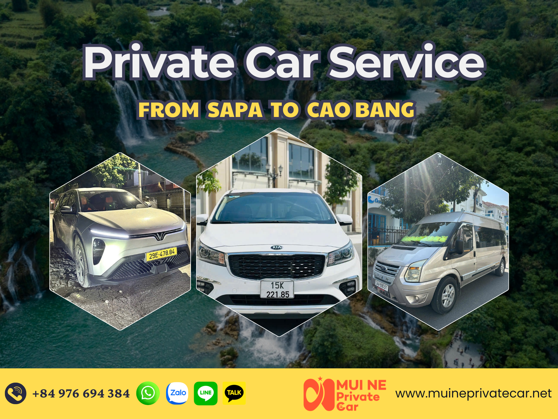 Private car Cat Ba Island to Sapa