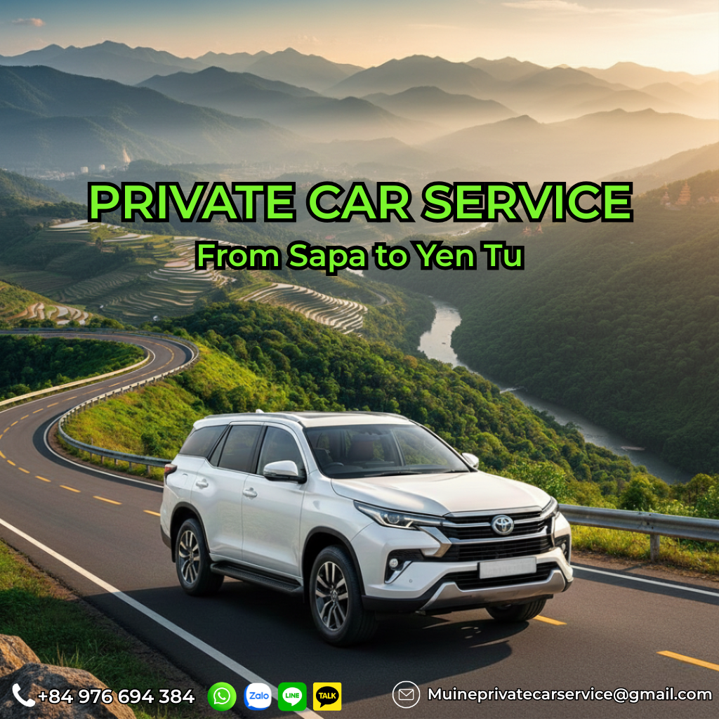 Private car Sapa to Yen Tu