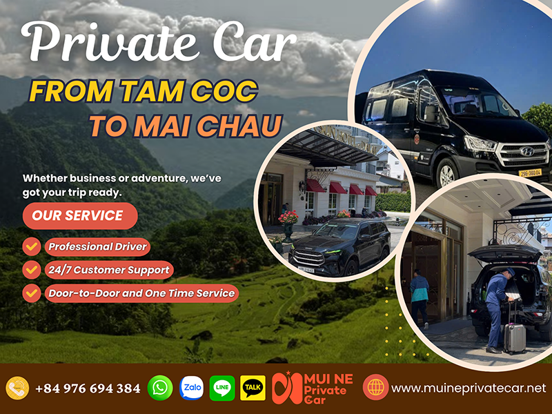 Tam Coc to Mai Chau Private Car Transfer - Mui Ne Private Car
