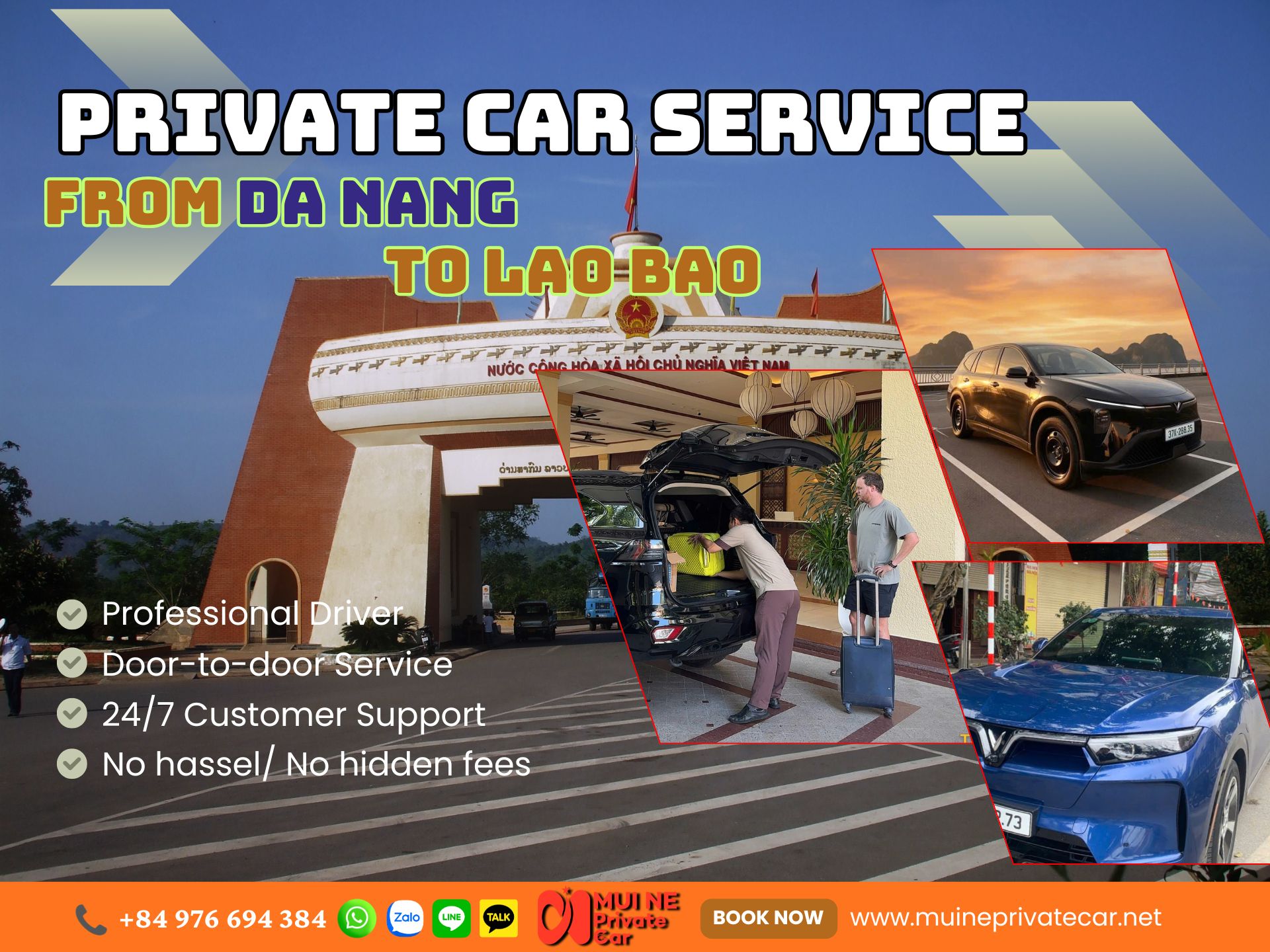 Da Nang to Lao Bao Private Car Transfer and Visa Run - Mui Ne Private Car