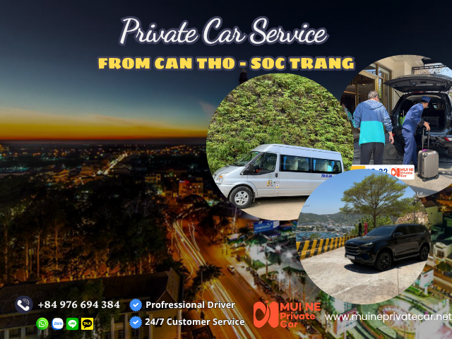 Private car Can Tho to Soc Trang QL1A