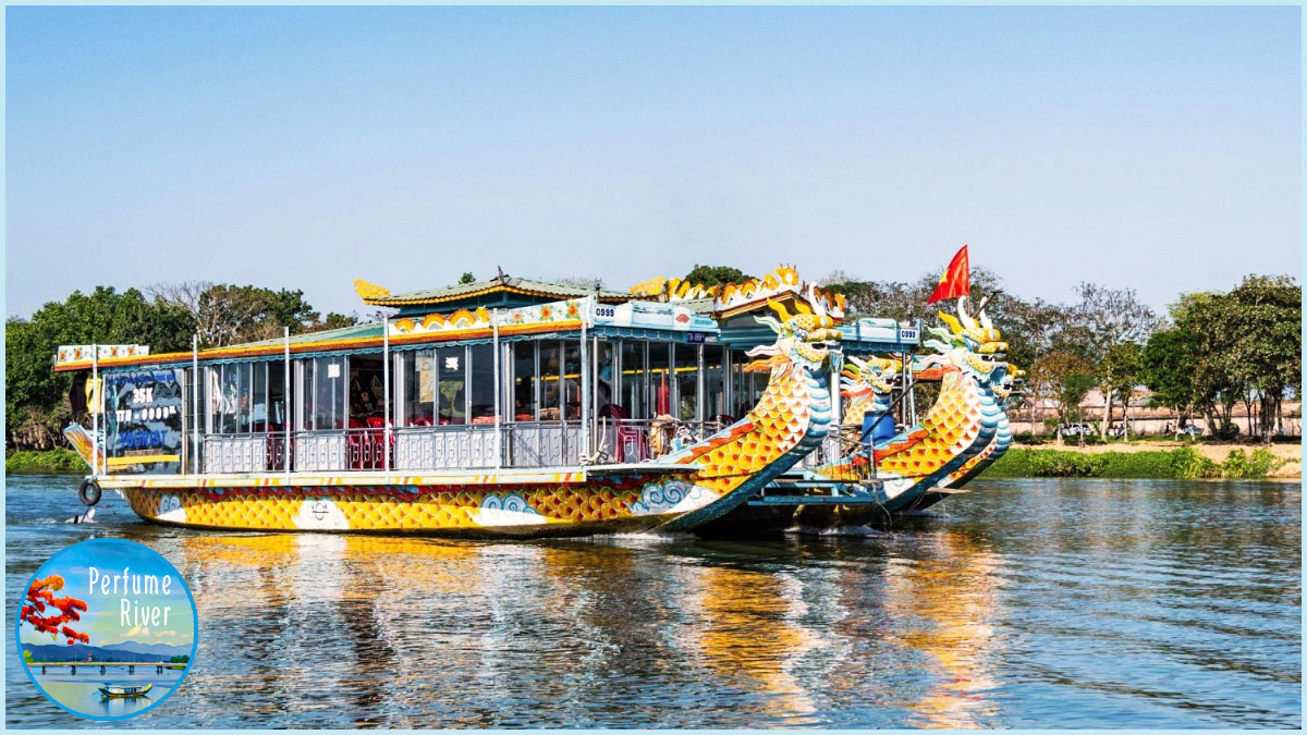 Dragon boat cruise on the Perfume River in Hue