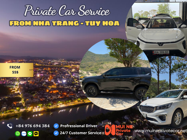 Private car Quy Nhon to Tuy Hoa