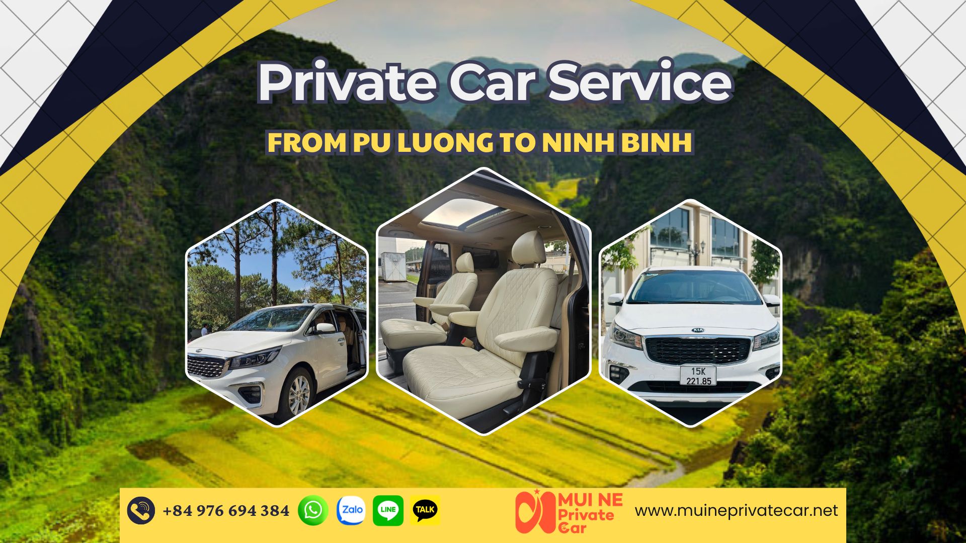 Pu Luong to Ninh Binh Private Car Transfer - Mui Ne Private Car