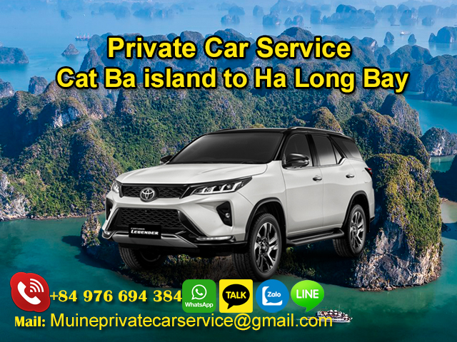 Private car Cat Ba Island to Sapa