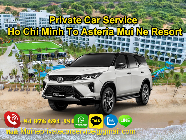 Private-Car-From-Ho-Chi-Minh-To-Asteria-Mui-Ne-Resort