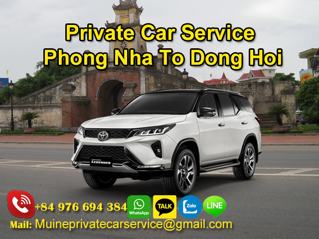 Private-Car-From-Phong-Nha-To-Dong-Hoi