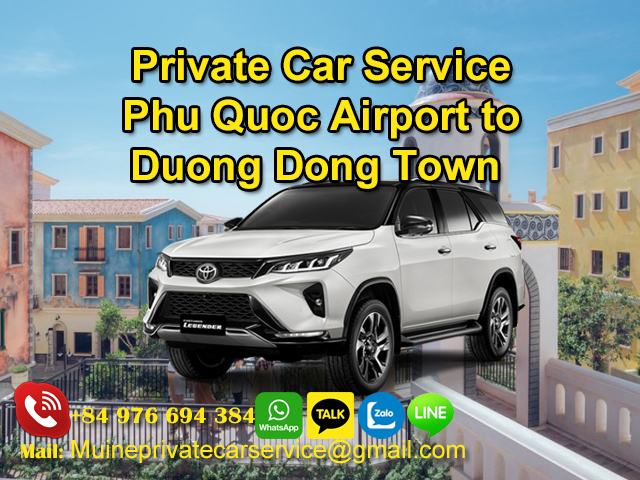 Private-Car-From-Phu-Quoc-Airport-To-Duong-Dong-Town
