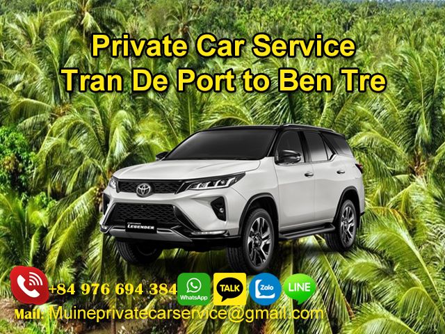 Private-Car-From-Tran-De-Port-To-Ben-Tre