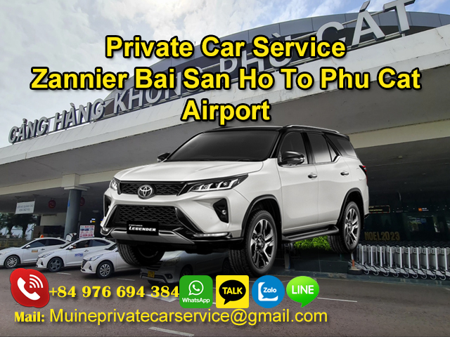 Private-Car-From-Zannier-Bai-San-Ho-To-Phu-Cat-Airport