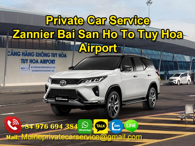 Private-Car-From-Zannier-Bai-San-Ho-To-Tuy-Hoa-Airport