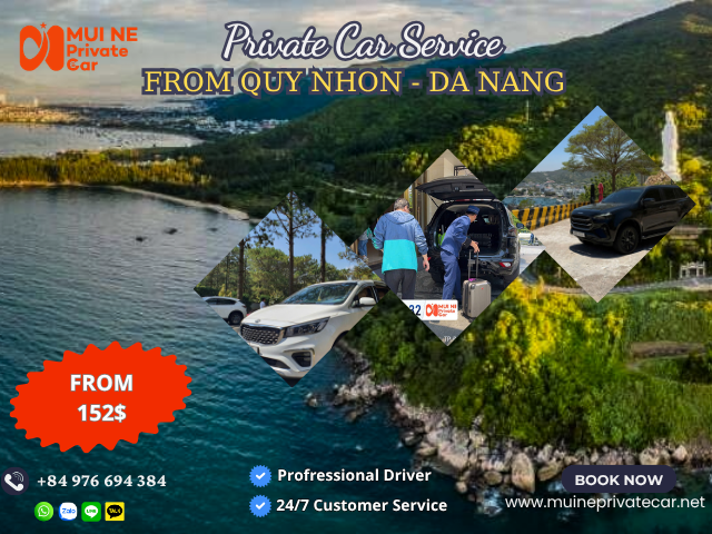 Private car Quy Nhon to Da Nang