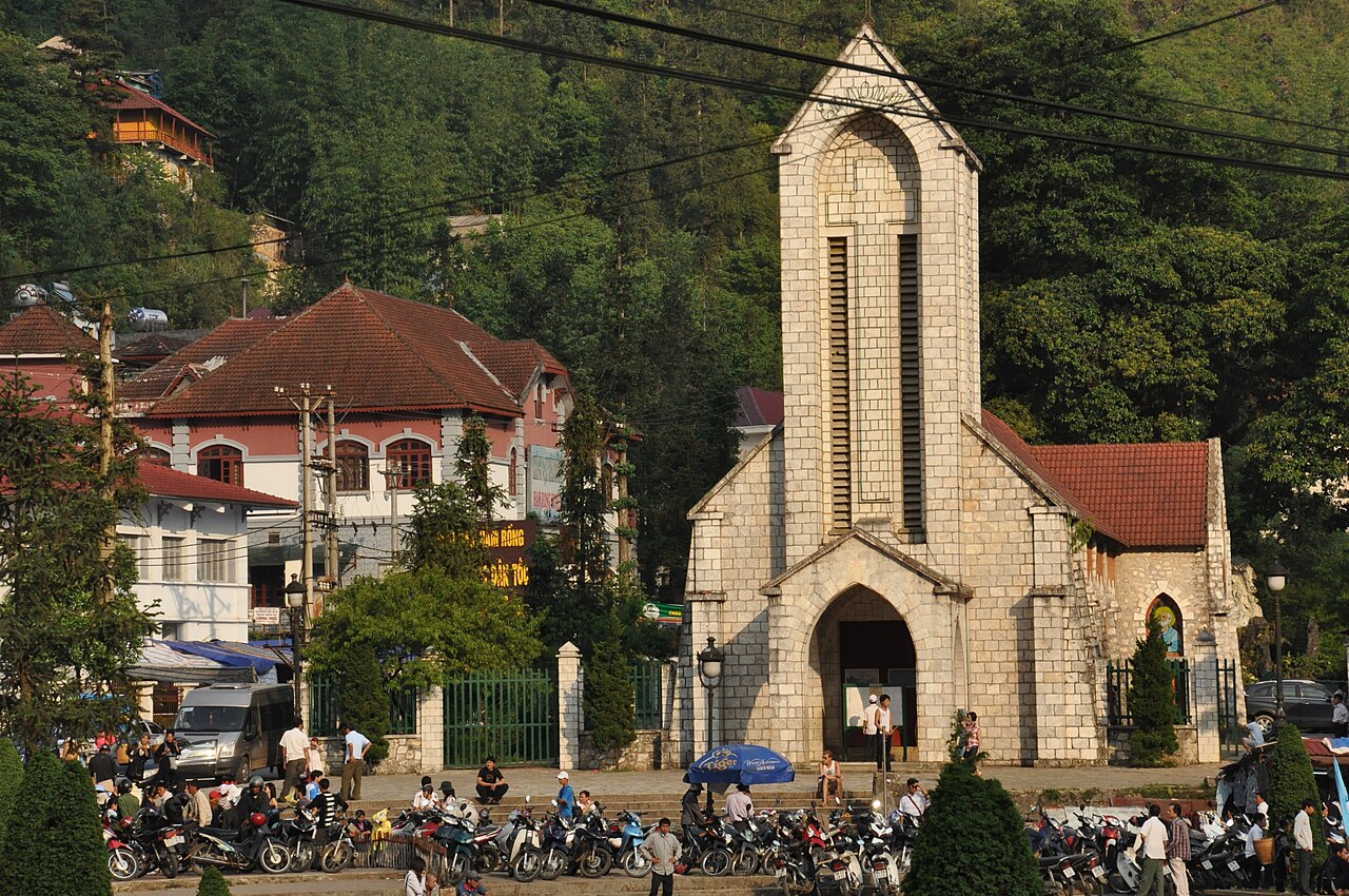 Sapa Stone Church in the town center