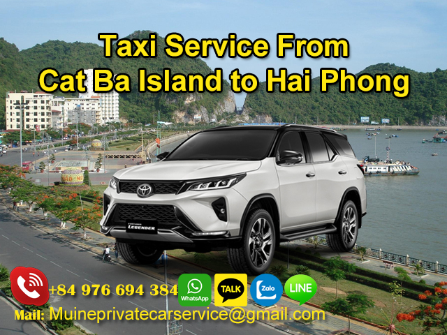 Taxi-From-Cat-Ba-Island-To-Hai-Phong