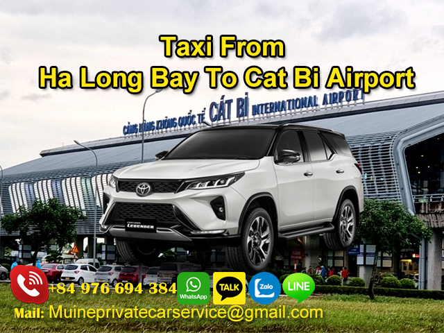 Taxi-From-Ha-Long-Bay-To-Cat-Bi-Airport