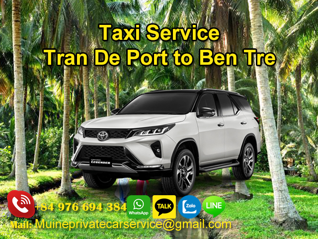 Taxi-From-Tran-De-Port-To-Ben-Tre