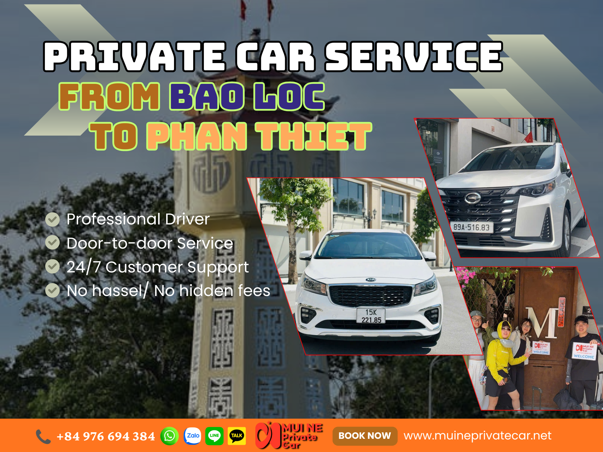 Bao Loc to Phan Thiet Private Car Transfer - Mui Ne Private Car