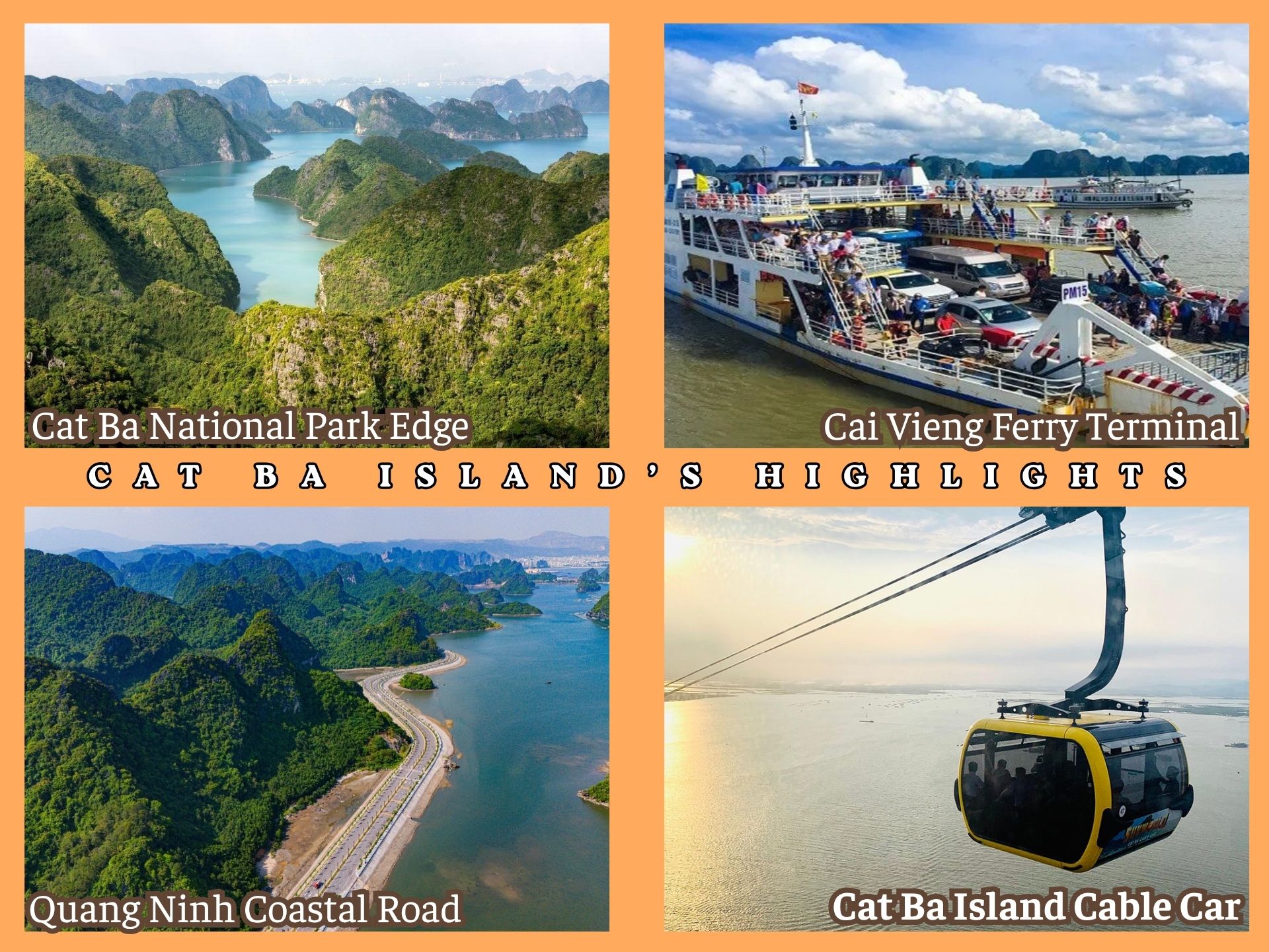 Cat Ba Island to Halong Bay Private Car Transfer