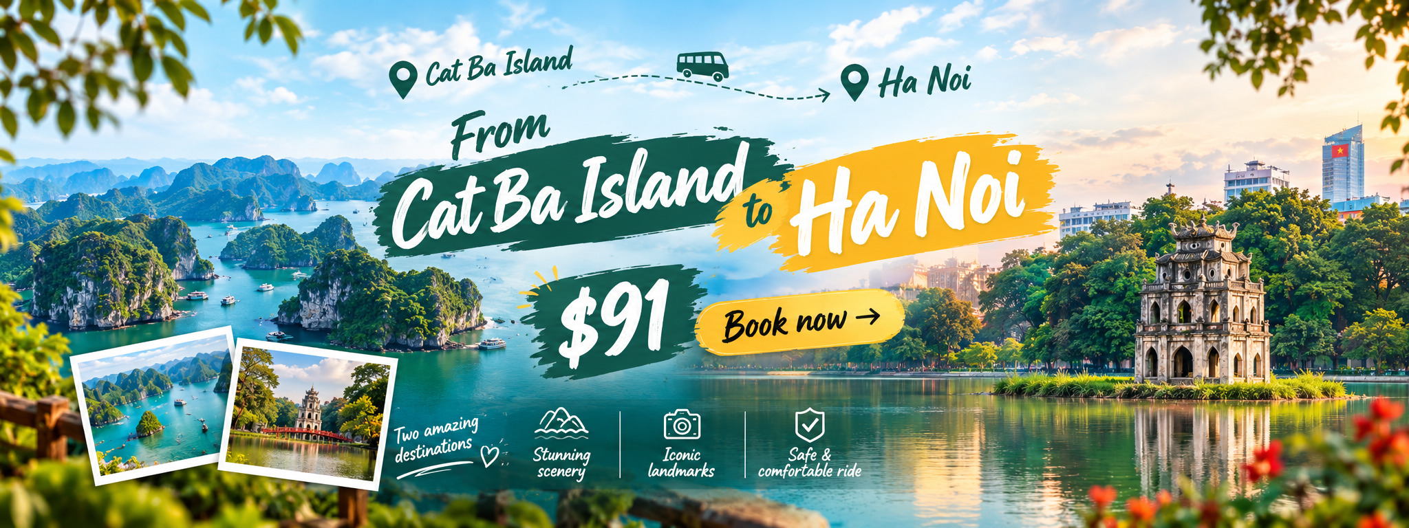 Cat Ba to Hanoi Private Car