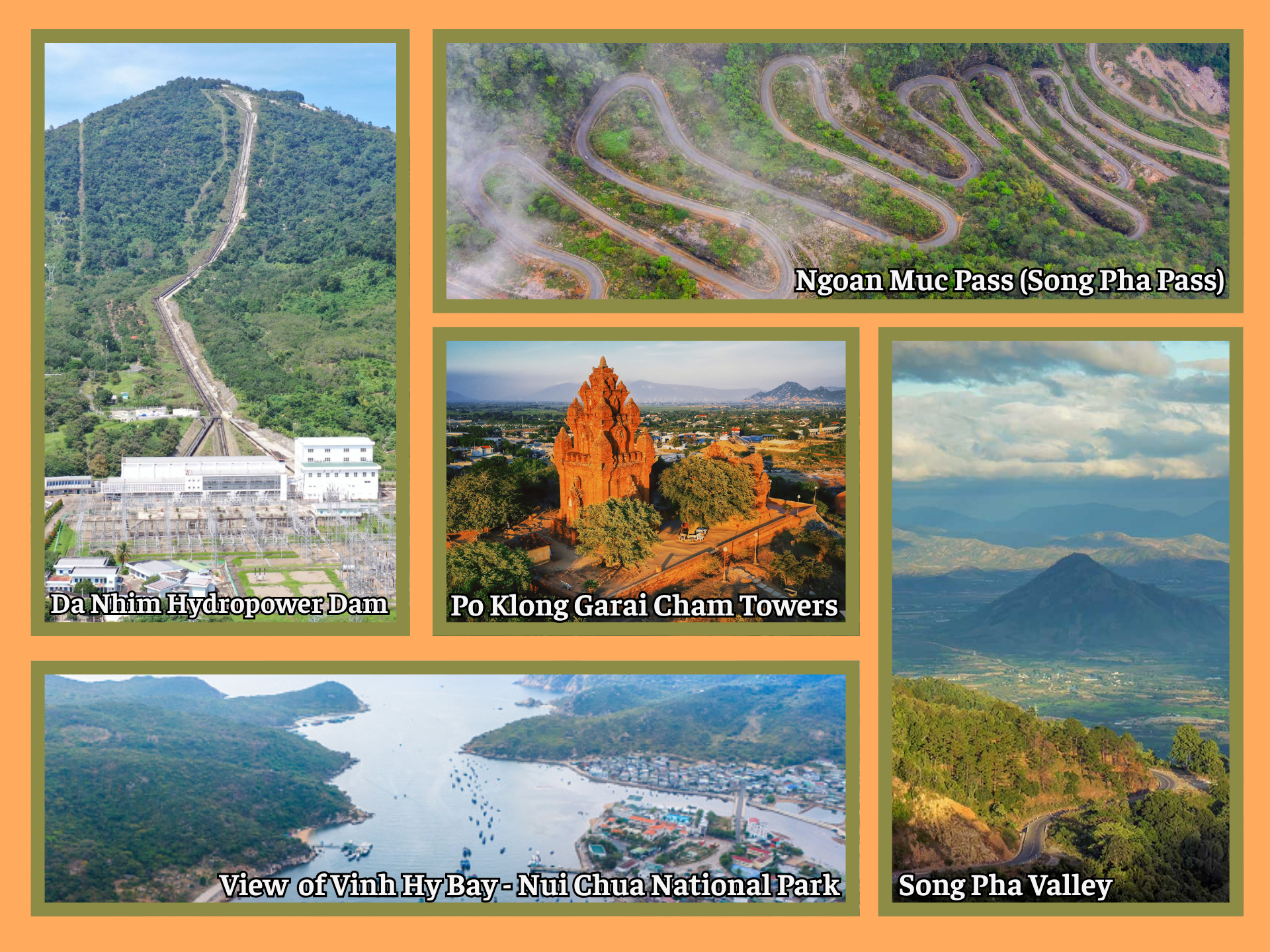 Highlights along Dalat to Vinh Hy Bay private car route