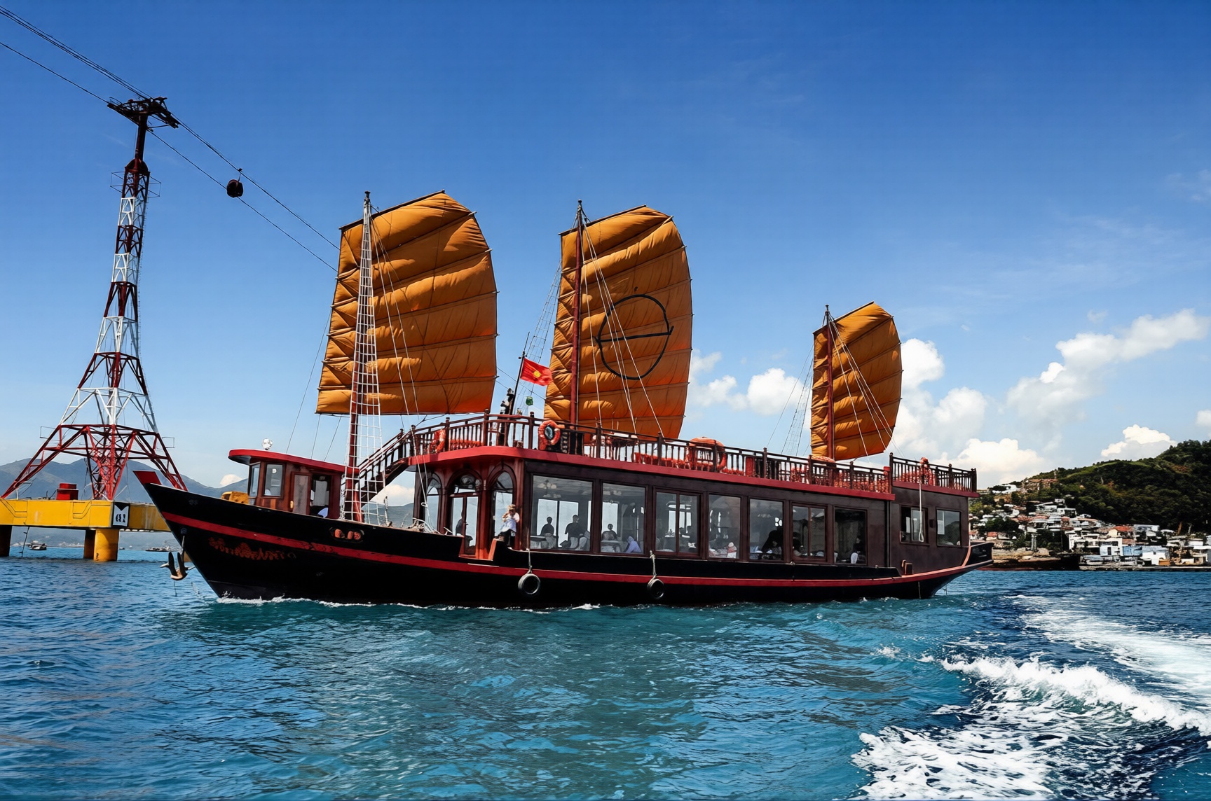 Emperor Cruise traditional junk boat Nha Trang
